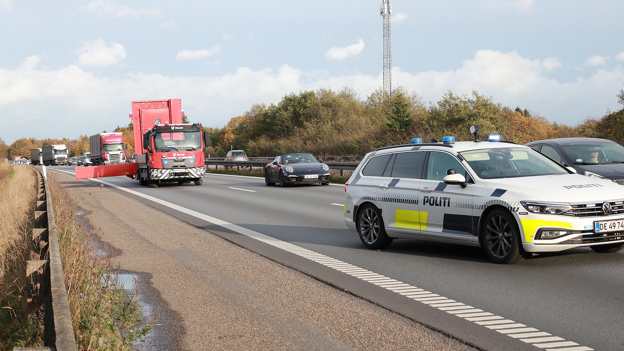 Uheld Skabte Kø På Vestmotorvejen Tv2 Øst 