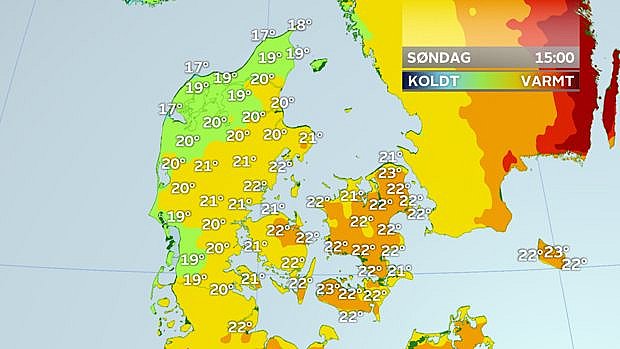 Vejrskifte: Søndag Og Mandag Bliver Køligere, Men Varmen Vender Tilbage ...